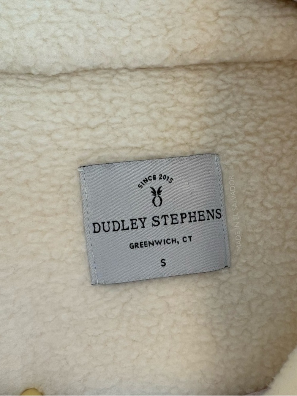 Dudley Stephens Laurel Pullover Sherpa Fleece in Cream, Size Small - Picture 3 of 5